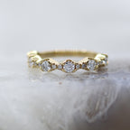 14K Yellow Gold Lab Diamond In and Out Band