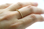 14K Yellow Gold Twist Texture Wedding Band