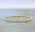 14K Two Tone Gold Geometric Diamond Flex Bangle Bracelet