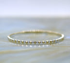 14K Two Tone Gold Geometric Diamond Flex Bangle Bracelet